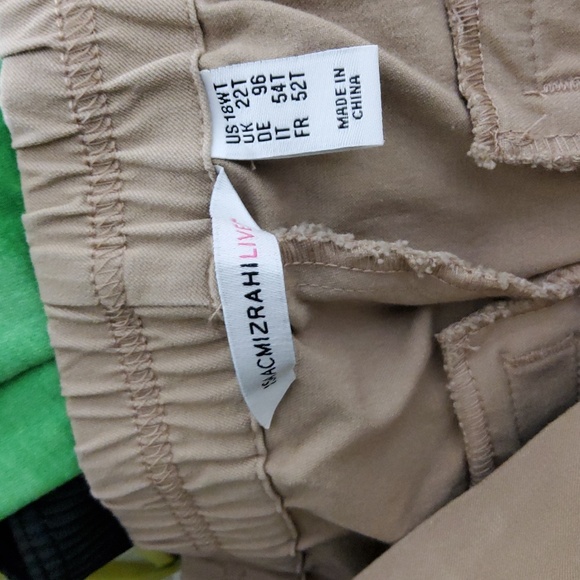 Isaac Mizrahi Women's Tan Pull-on Pants Size 18WT - Picture 6 of 7